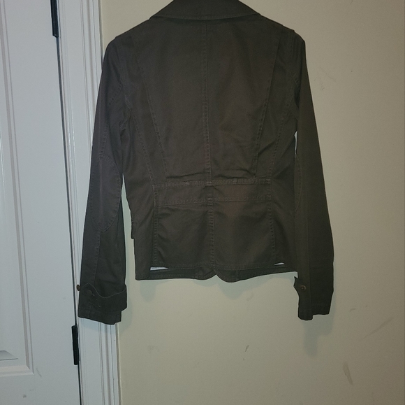 NWOT Ralph Lauren Olive Green Brown Genuine Suede Patch Cotton Blazer Jacket - Picture 4 of 16